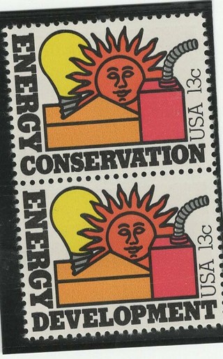 1977, #1723-24, 2 Stamps, Energy Conservation & Development
