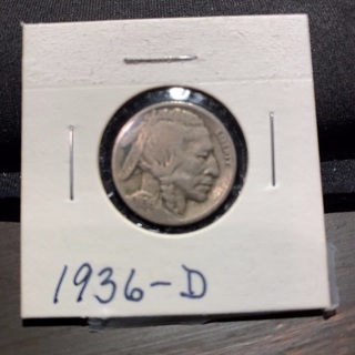 1936 D BUFFALO NICKEL 