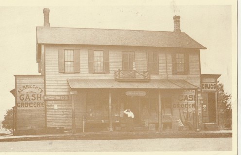 Vintage Unused Postcard: b&w: Acme #1 First Acme Store, Akron