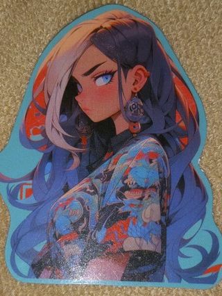 Anime one nice vinyl sticker no refunds regular mail only Very nice quality!!