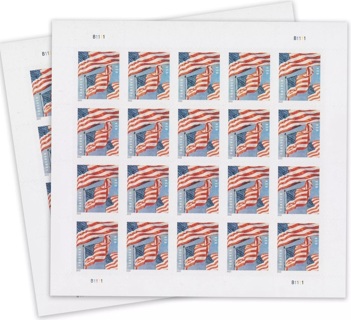 20 1st Class, Forever Stamps, my choice ,Flag,  Floral, Designs. Refundable,  NOT DROP-SHIPPED,  