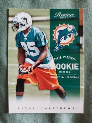 2012 Panini Prestige Rookie Rishard Matthews