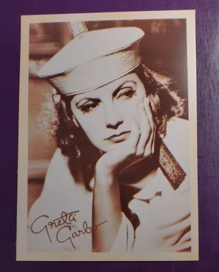 Greta Garbo Postcard