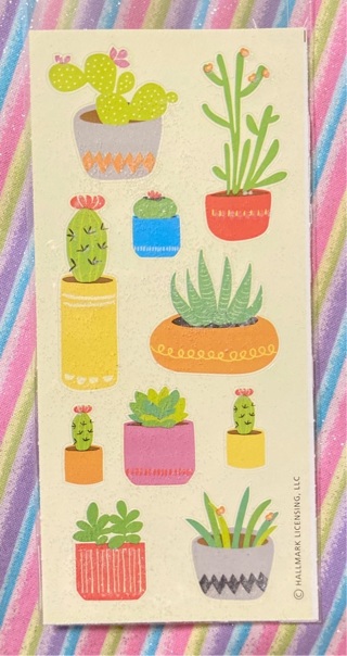 Kawaii cacti stickers 