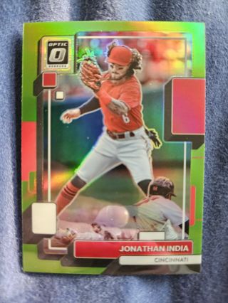 2022 Donruss Optic Lime Green Jonathan India