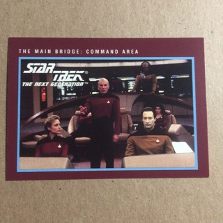 1991 Star Trek TV Series II Next Gen Trading Card | The Main Bridge: Command Area | Card # 260