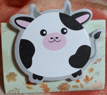  BN 30 + COW SHAPED STICKY NOTES 