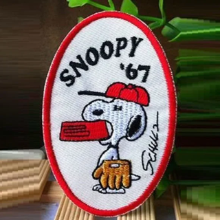 1 VINTAGE Snoopy Patch IRON ON Patch PEANUTS Clothing accessories Embroidery Applique FREE SHIPPING