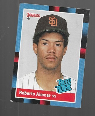 1988 DONRUSS ROBERTO ALOMAR ROOKIE #34