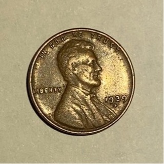 1939 S LINCOLN WHEAT CENT 