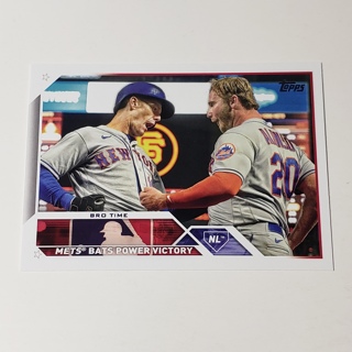 2023 Topps #190 Bro Time New York Mets L017