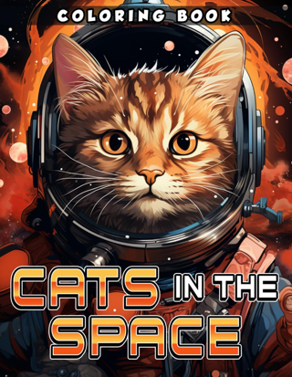 [NEW] Cats In The Space Coloring Book (Paperback) – by Lauren R Wheeler FREE SHIPPING