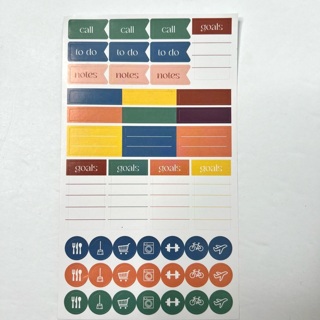 Planner: To Do, Call, Goals, Notes Stickers 