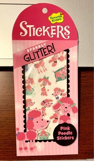1new pack of glittery stickers,,GIN = 5 NEW PACKS=130 STICKERS