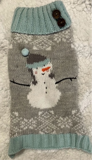 Winter Themed Dog Sweater