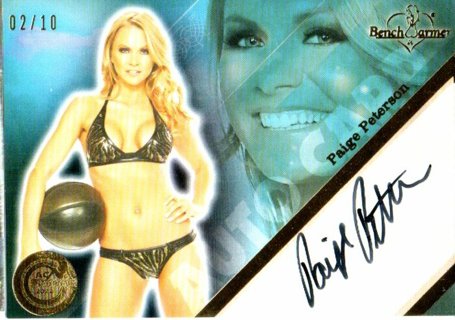 2011 Benchwarmer Paige Peterson Autograph National 2/10