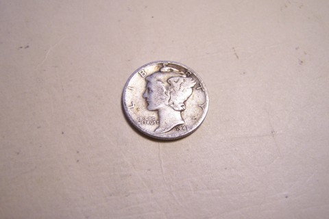 Silver 1941 Winged Liberty Head Mercury Dime