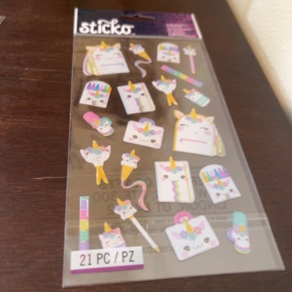 Sticko dimensional unicorn stickers 