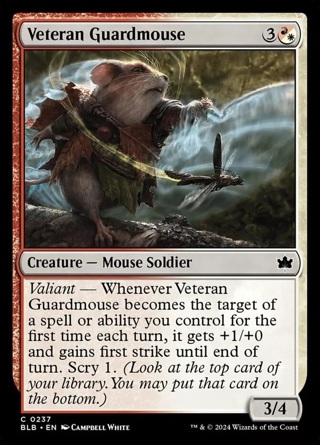 Veteran Guardmouse - Foil MTG Bloomburrow NM Magic Foil