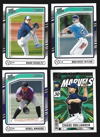 2024 Panini Donruss 4 different Rookie Prospect Cards - All Listed