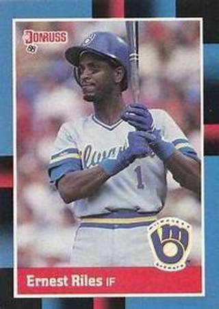 Ernest Riles 1988 Donruss Milwaukee Brewers