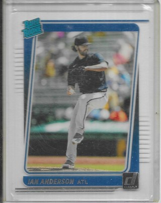 Ian Anderson 2021 Chronicles Clearly Donruss #25 Rated Rookie 