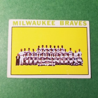 1964 - TOPPS EXMT - NRMT BASEBALL - CARD NO - 132 - MILWAUKEE TEAM -  BRAVES