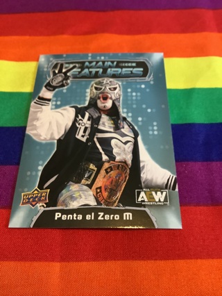 WWE 2022 Upper Deck Main Features AEW Wrestling Card #MF-14 Panta El Zero M
