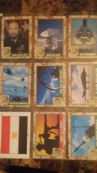 set of 9 desert storm cards free shipping