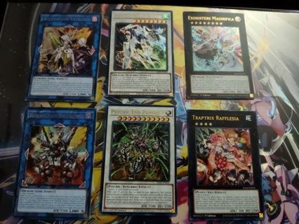 6 Mint Condition Ultra Rare Holo Yugioh cards XYZ, Synchro and links