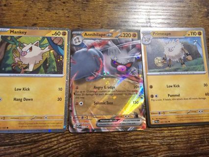 Pokemon Annihilape EX box Promo cards