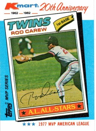 1982 Topps Kmart Rod Carew