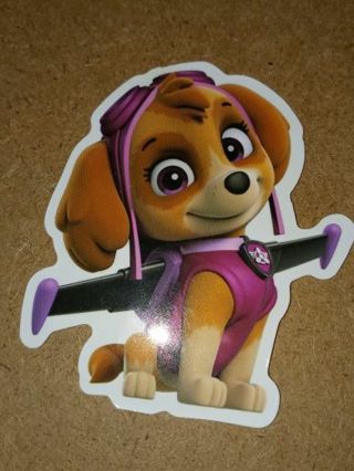 Paw patrol New Cute one vinyl sticker no refunds regular mail only Very nice quality!