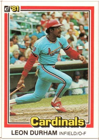 1981 Donruss Leon Durham Rookie #427