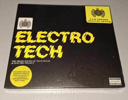 brand new rare!! music cd called electro tech 2 its an Import 
