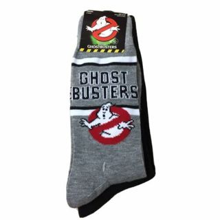 New Ghost Busters Characters 2 Pair Men’s Novelty Crew Socks Size 10-13 