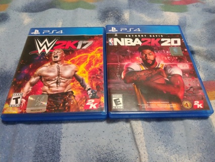 2 PS4 Games - NBA 2k20 & w2k17 