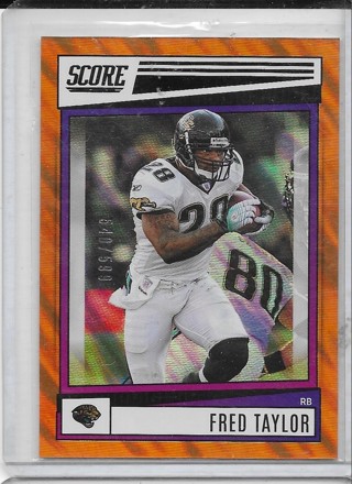 Fred Taylor 2022 Score Lava #25 /599