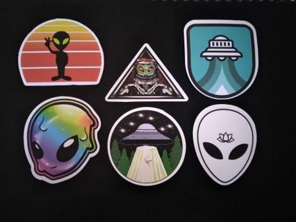 6- ALIEN LIFE-FORCE STICKERS