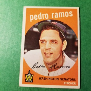 1959 - TOPPS BASEBALL CARD NO. 78 - PEDRO RAMOS - SENATORS - SHARP