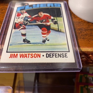 1976 topps jim Watson hockey card 