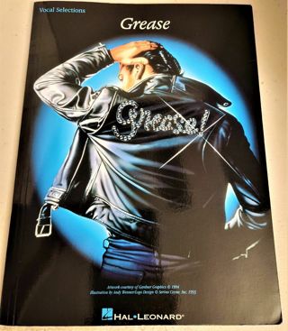 1972 GREASE Songbook softcover 79 pages 11 oz, 9" x 12"