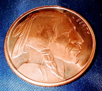 COIN FANTASTIC HALF OUNCE 999 PURE COPPER COIN THIS IS A BEAUTY TO BEHOLD TAKE A LOOK WOW!