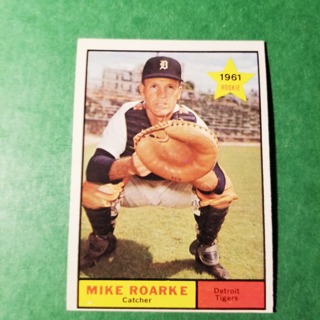 1961 - TOPPS BASEBALL CARD NO. 376 - MIKE ROARKE ROOKIE - TIGERS