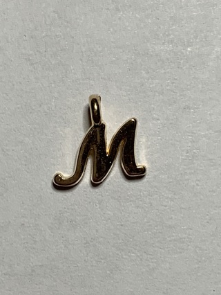 ♥GOLD INITIAL LETTER CHARMS~#M1~FREE SHIPPING♥