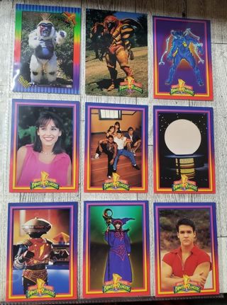 9 Power Rangers Cards