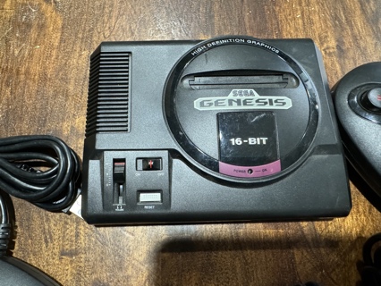  Vintage Sega Genesis 1 Console 2 Controllers and a Plug In