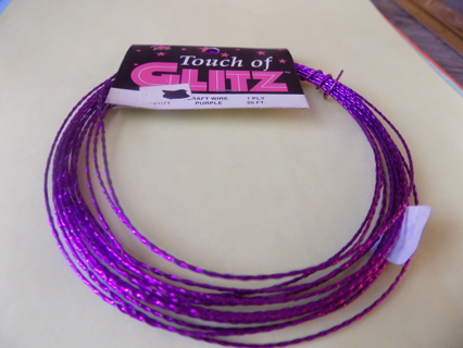 NIP dark purple craft wire 20 feet long A touch of Glitz