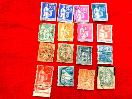 16- France Postage Stamps #2.   