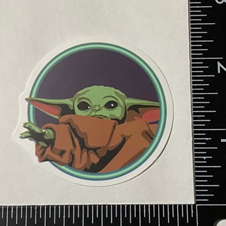 Baby yoda serious large sticker decal NEW 